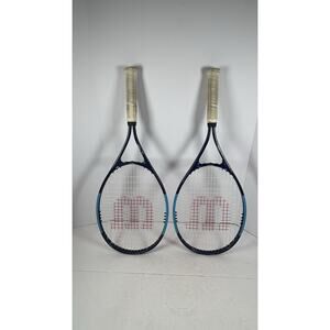 Wilson Ultra Power XL 112 Tennis Racket Blue 3|4 3/8 Set Of 2
